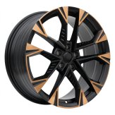 Alu kola Racing Line YF1150, 18x8 5x112 ET40, černá matná + měděná barva leštění
