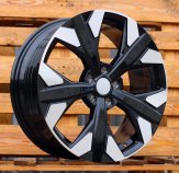 Alu kola Racing Line YF5699, 19x7.5 5x114.3 ET51, černá + leštění