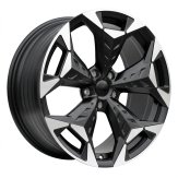 Alu kola Racing Line YF5717, 18x8 5x112 ET38, černá matná + leštění