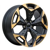 Alu kola Racing Line YF5717, 18x8 5x112 ET38, černá matná + měděná barva leštění