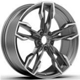 Alu kola Racing Line YF5718, 21x9.5 5x112 ET43, černá + leštění (zátěžová)