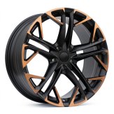 Alu kola Racing Line YF5719, 20x8.5 5x112 ET38, černá matná + měděná barva leštění (zátěžová)
