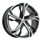 Alu kola Racing Line YF5753, 20x8.5 5x108 ET42.5, černá + leštění (zátěžová)