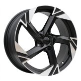 Alu kola Racing Line YF5754, 18x7.5 5x112 ET45, černá matná + leštění