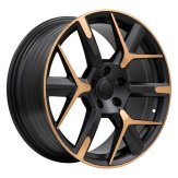 Alu kola Racing Line YF6147, 18x8 5x112 ET40, černá matná + měděná barva leštění