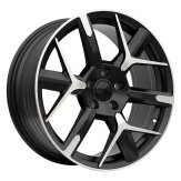 Alu kola Racing Line YF6147, 19x8 5x112 ET40, černá matná + leštění