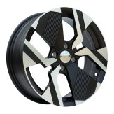Alu kola Racing Line YF6148, 17x6.5 4x108 ET32, černá matná + leštění