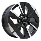 Alu kola Racing Line YF6158, 17x7 5x108 ET44, černá matná + leštění