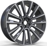 Alu kola Racing Line YF7076, 19x8 5x108 ET42.5, černá + leštění