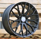 Alu kola Racing Line YS1180, 18x8 5x112 ET45, černá matná + leštěný límec