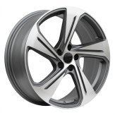 Alu kola Racing Line YS1270, 18x8 5x112 ET35, šedivá matná + leštění