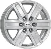 Alu kola RIAL TRANSPORTER 6, 17x7 6x120 ET50, stříbrná (zátěžová)