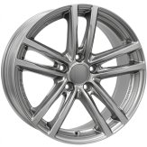Alu kola RIAL X10, 18x8 5x120 ET34, šedivá lesklá
