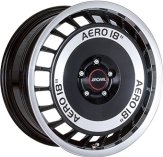 Alu kola RONAL R50 AERO, 16x7.5 4x100 ET38, černá lesklá + leštění
