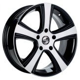 Alu kola SPATH SP23H, 17x7 5x112 ET30, černá lesklá + leštění (zátěžová)