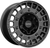 Alu kola SUPER METAL RIG, 17x7.5 6x120 ET48, šedivá matná (zátěžová)