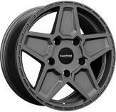 Alu kola SUPER METAL ROCKET, 18x8 5x160 ET45, šedivá matná (zátěžová)