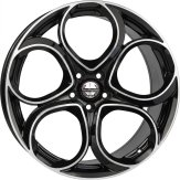 Alu kola TecnoMagnesio JUNIOR, 18x8 5x110 ET34, černá + leštění