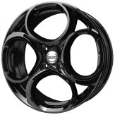 Alu kola TecnoMagnesio JUNIOR 4, 17x6.5 4x108 ET32, černá lesklá