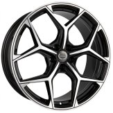 Alu kola TecnoMagnesio TMG02, 19x8 5x112 ET35, černá + leštění