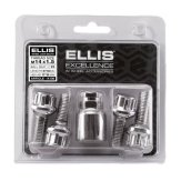 Bezpečnostní šrouby na alu kola M14x1,5x27mm SADA, koule R13 dosedací plocha