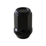 Matice na kola M12x1,5 černá, kužel, klíč 17, výška 35 mm, uzavřená