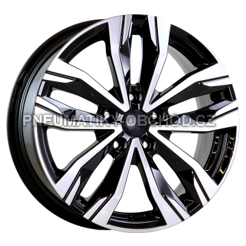 Alu kola AGT 17276, 17x7 5x114.3 ET40, černá + leštění