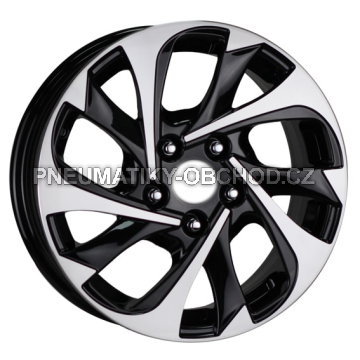 Alu kola AGT 648, 16x6.5 5x114.3 ET35, černá + leštění