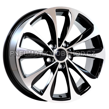 Alu kola AGT 731, 17x7 5x114.3 ET40, černá + leštění