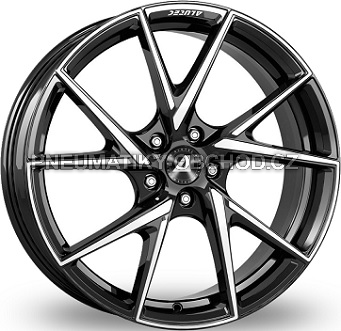 Alu kola ALUTEC ADX.01, 18x7.5 4x108 ET18, černá lesklá + leštění