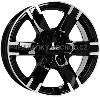 Alu kola ALUTEC TITAN, 17x7.5 6x139.7 ET55, černá lesklá + leštění (zátěžová)