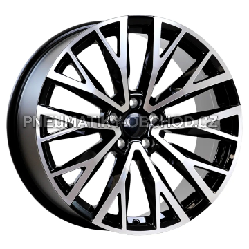 Alu kola Arceo DY1289, 19x8.5 5x108 ET45, černá + leštění (zátěžová)