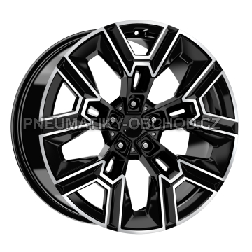 Alu kola Arceo DY1810, 20x9 5x112 ET28, černá + leštění (zátěžová)