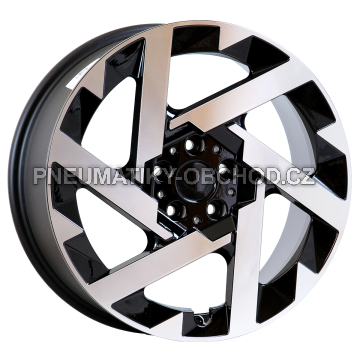 Alu kola Arceo DY1899, 19x8 5x112 ET45, černá + leštění