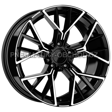 Alu kola Arceo DY718, 18x8 5x112 ET30, černá + leštění