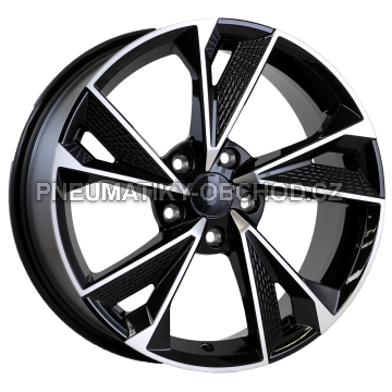 Alu kola Arceo DY807, 17x7.5 5x112 ET35, černá + leštění