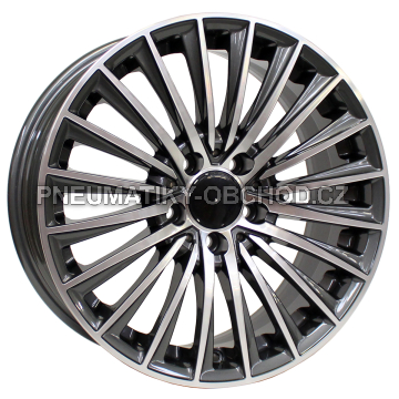 Alu kola Arceo DY987, 17x7.5 5x112 ET45, šedivá + leštění (zátěžová)