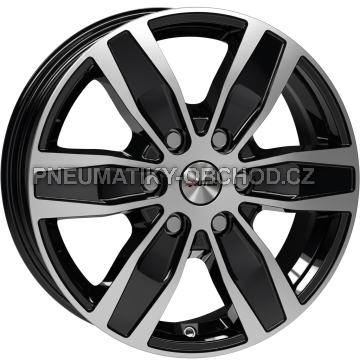 Alu kola AUTEC QUANTRO, 16x6.5 6x130 ET62, černá lesklá + leštění (zátěžová)