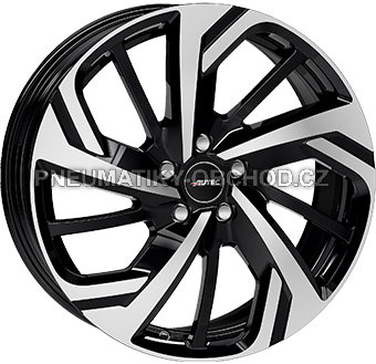 Alu kola AUTEC RIXON, 18x7.5 5x114.3 ET40, černá lesklá + leštění (zátěžová)
