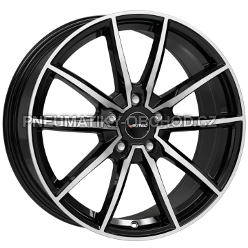 Alu kola AUTEC SKARA, 19x8.5 5x112 ET29, černá lesklá + leštění (zátěžová)