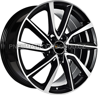 Alu kola AVUS VELGEN AC-518, 20x7.5 5x112 ET44, černá lesklá + leštění