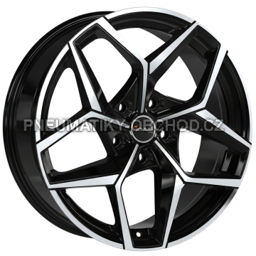 Alu kola AVUS VELGEN AC-523, 19x8 5x114.3 ET40, černá lesklá + leštění (zátěžová)