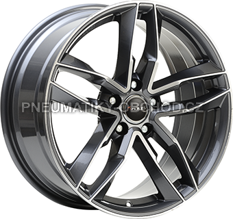 Alu kola AVUS VELGEN AF16, 19x8.5 5x112 ET45, šedivá + leštění