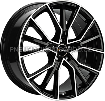 Alu kola AVUS VELGEN AF18, 18x8 5x112 ET40, černá lesklá + leštění