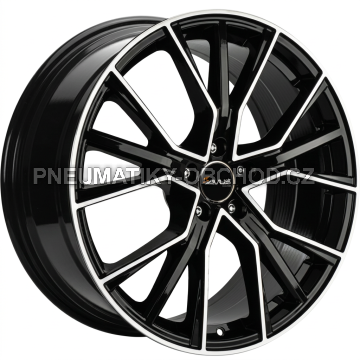 Alu kola AVUS VELGEN AF18, 18x8 5x112 ET40, černá lesklá + leštění