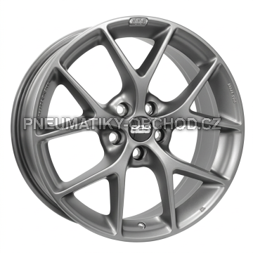 Alu kola BBS SR, 16x7 5x112 ET48, šedivá matná