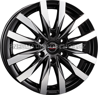 Alu kola BORBET CW6, 16x6.5 6x130 ET54, černá matná + leštění (zátěžová)