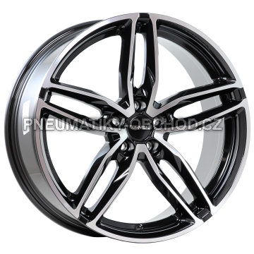 Alu kola CARMANI CA13, 19x8.5 5x112 ET35, černá + leštění