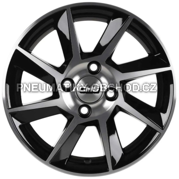 Alu kola CMS 831, 14x6 5x100 ET35, černá + leštění