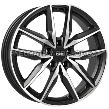 Alu kola CMS C28, 17x7 5x114.3 ET40, černá lesklá + leštění